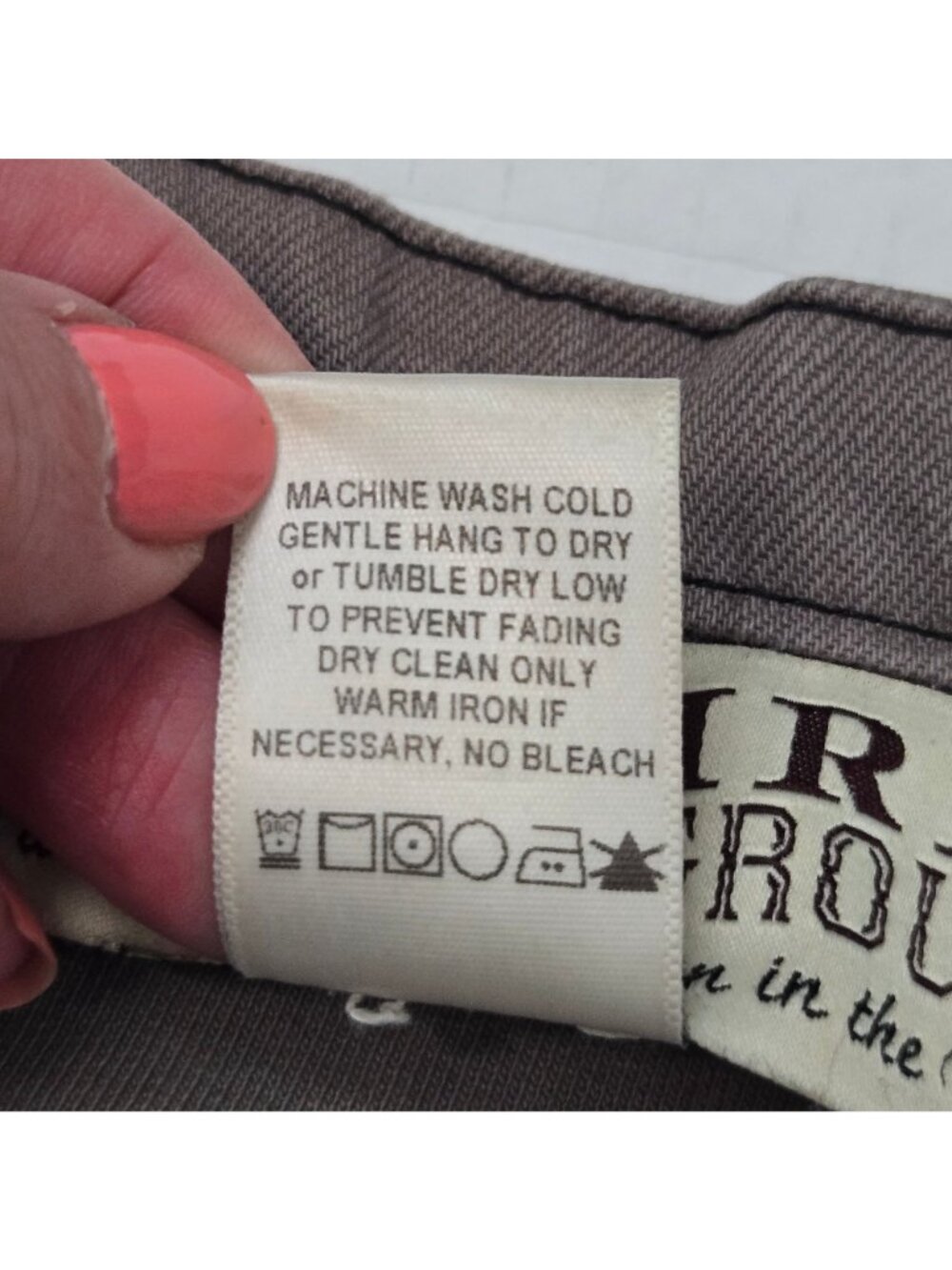 Prairie Underground Size L Tarpaulin Jacket Asymetric Organic Cotton Grey Womens - Picture 6 of 9